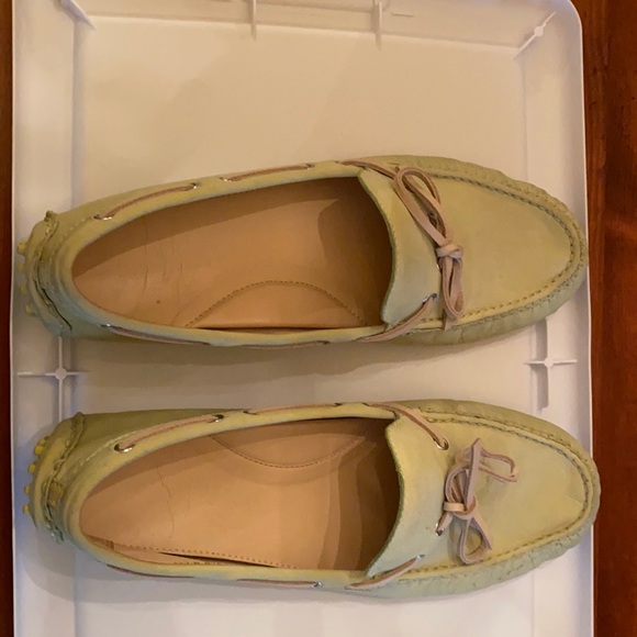 Cole Haan Shoes - Cole Haan women’s 9 1/2 lime green suede driver